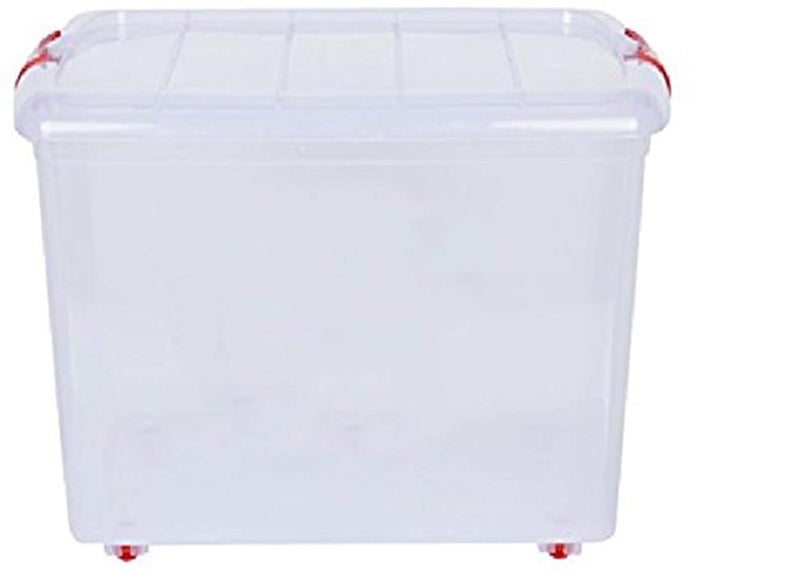Aristo ARISTO Plastic Rectangular Storage Box with Wheel and Lid 25 liters Pack of 1 transparent - Image 1