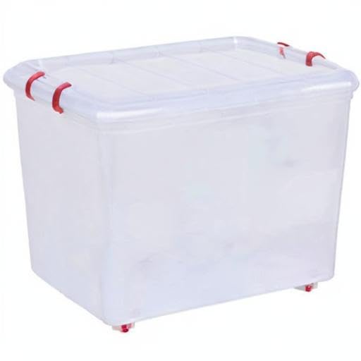 Aristo ARISTO Plastic Rectangular Storage Box with Wheel and Lid 25 liters Pack of 1 transparent - Image 4