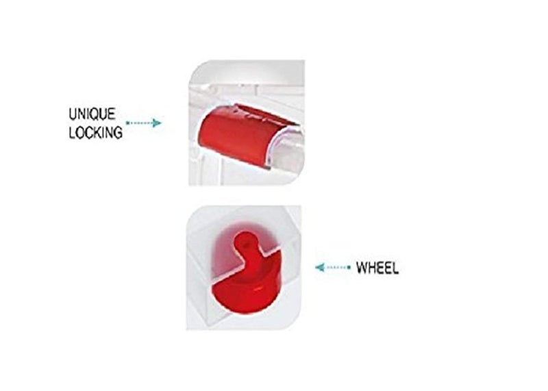 Aristo ARISTO Plastic Rectangular Storage Box with Wheel and Lid 25 liters Pack of 1 transparent - Image 3
