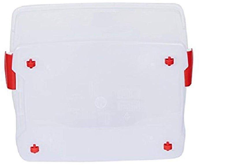 Aristo ARISTO Plastic Rectangular Storage Box with Wheel and Lid 25 liters Pack of 1 transparent - Image 2