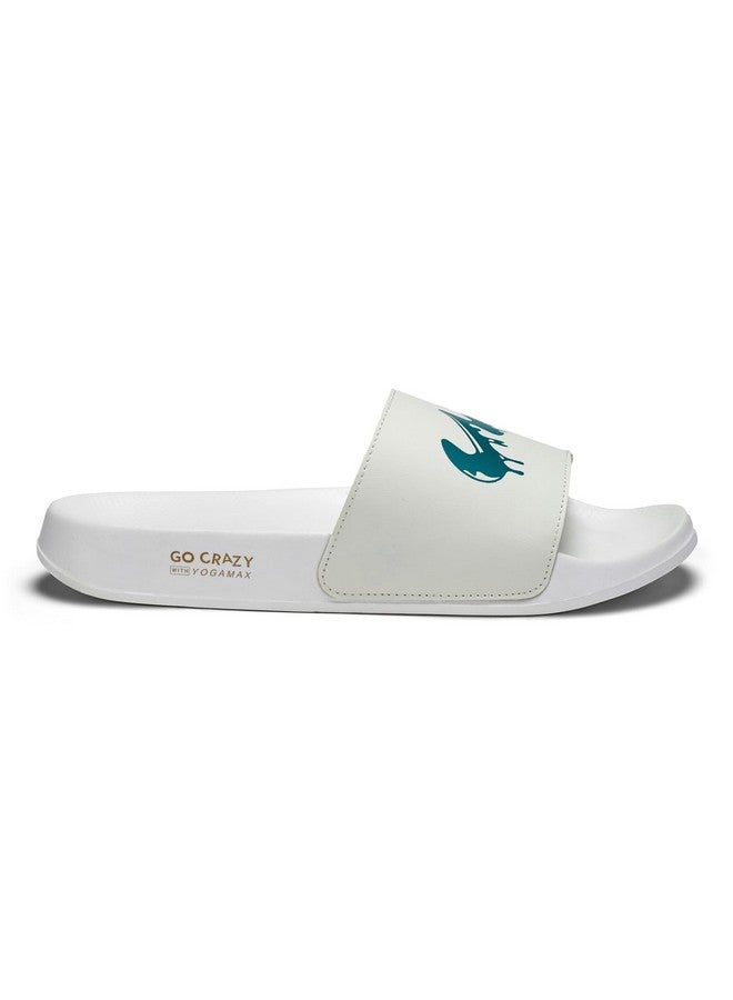 Campus Men's SL-443 Off WHT/T BLU Sliders - 10UK/India SL-443 - Image 2