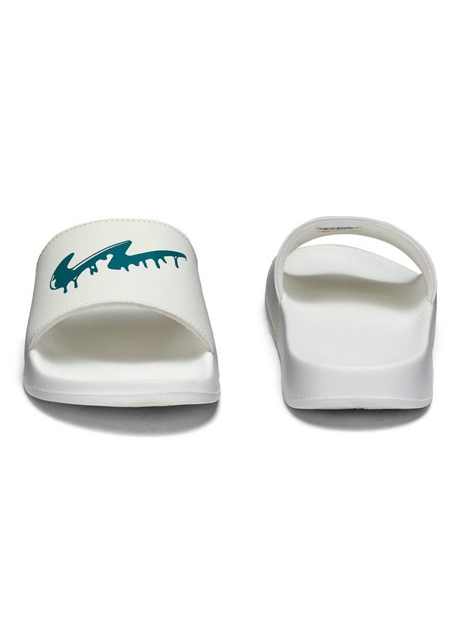 Campus Men's SL-443 Off WHT/T BLU Sliders - 10UK/India SL-443 - Image 3