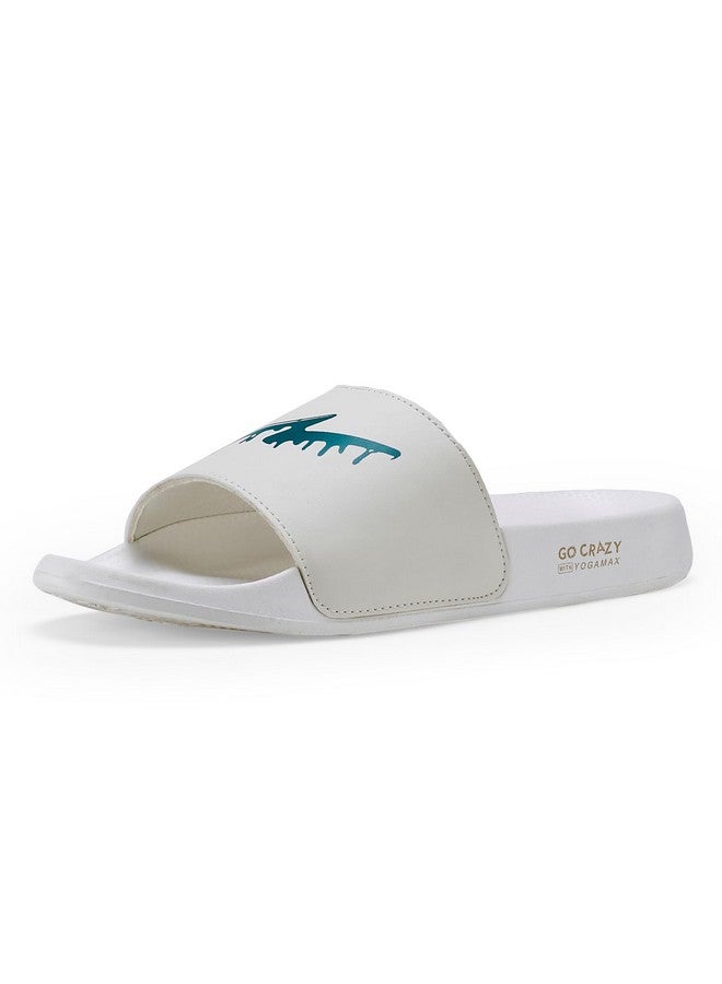 Campus Men's SL-443 Off WHT/T BLU Sliders - 10UK/India SL-443 - Image 1