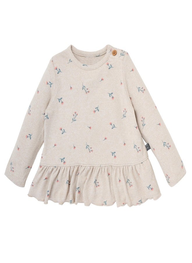 Modern Moments by Gerber baby-girls Hacci Top and Pant Set, Beige Heather, 6-9 Months - Image 2