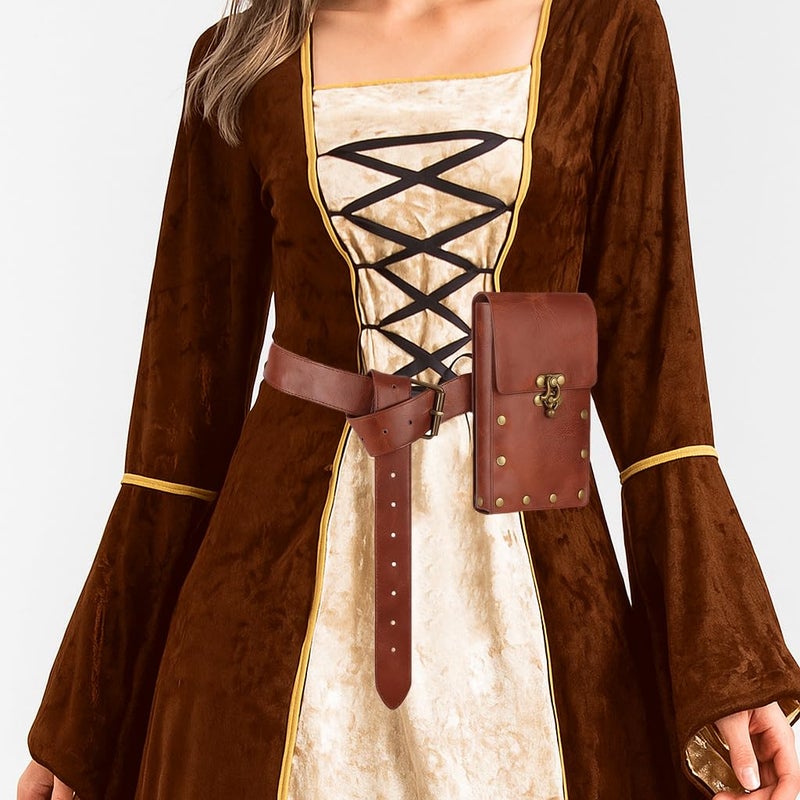 Valentoria Renaissance Costume Accessory Retro Belt Pouch Steampunk Medieval Casual Waist Bag Gothic Festival Cosplay Halloween Sets - Image 2