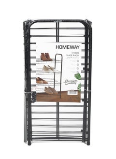 Homeway HOMEWAY  4-Tier Iron Shoe Organizer – Sturdy Multi-Layer Rack for Neat Shoe Storage  - Image 5