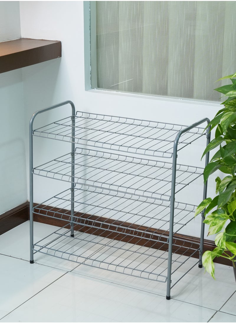 Homeway - HOMEWAY  4-Tier Iron Shoe Organizer – Sturdy Multi-Layer Rack for Neat Shoe Storage - Image 1