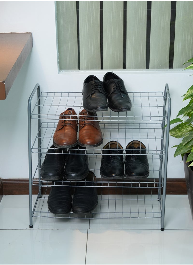 Homeway - HOMEWAY  4-Tier Iron Shoe Organizer – Sturdy Multi-Layer Rack for Neat Shoe Storage - Image 1