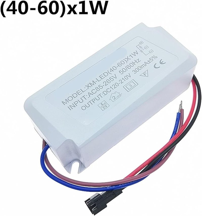 40W 50W 60W سائق LED ثابت التيار AC 85 265V 300mA محول طاقة - Image 2