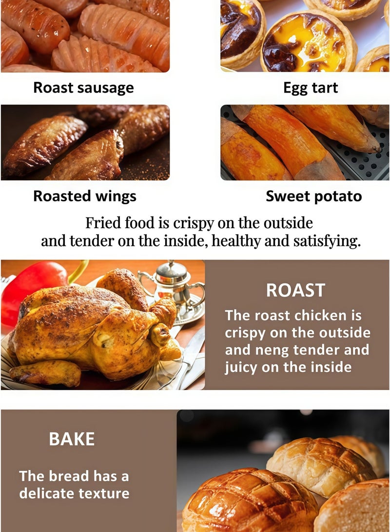 sokany Home Smart Touch Air Fryer, 2400 Watts, Adjustable Temperature - Plug - Image 3