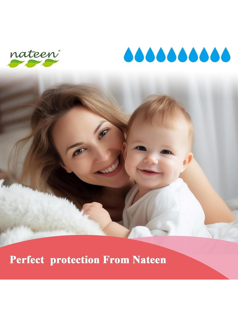 nateen Disposable Underpads,60 x 90 cm,40 Pcs Incontinence Pads,Diaper Changing Mats for Baby,High Absorbency Bed Pads,Mattress Protector Pads.  - Image 4