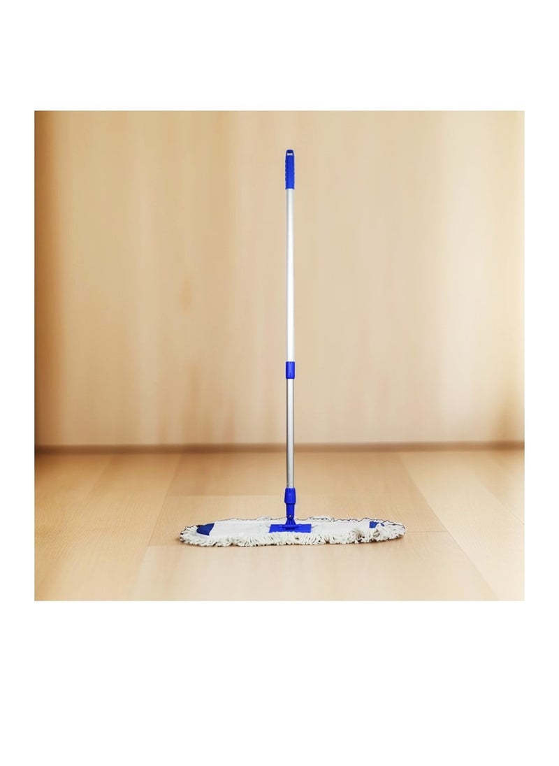 Clean and Care Cotton Flat Mop with Stick Adjustable Handle Home Kitchen Office Cleaning Long handle Reusable Easy to clean 40cm Size - pzsku/ZCB77807612055B587555Z/45/_/1717745588/6770ad05-c894-4417-b5ea-28a87e93ffbd