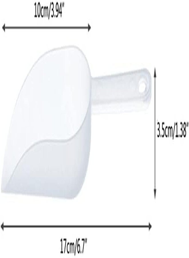 baolaili 3pcs Plastic Clear Ice Tray Shovel Measuring Scoops Small Grains Shovel for Party Dessert Buffet Weddings Rice Beans Sugar Flour Candy Dessert Scoops - Image 5