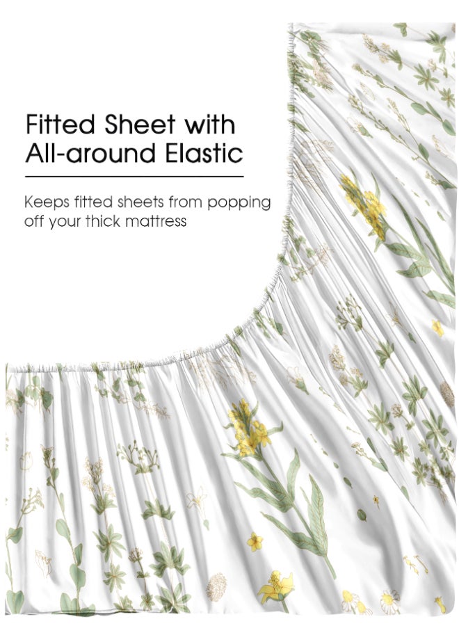 Noon East 6Pcs Duvet Cover Set | Soft Microfiber Material | Multiple Color | 1 Duvet Cover 230 X 220 Cm, 1 Fitted Sheet 180 X 200 Cm With 30 Cm Deep Pocket, 4 Pillow Cases 50 X 75 Cm | Suitable For Queen Size Mattress - Image 5