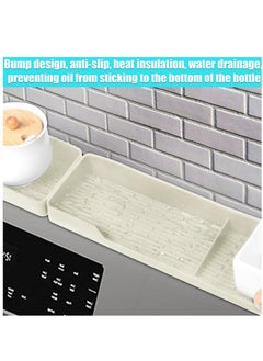 Excefore 30 inch Silicone Stove Shelf Magnetic Shelf for Kitchen Stove, Oven Shelf, Kitchen Storage Stove Top Shelf, Zero Installation Magnetic Shelf for Stove, Soft Non-Slip Kitchen Storage Shelves (White)  - Image 5
