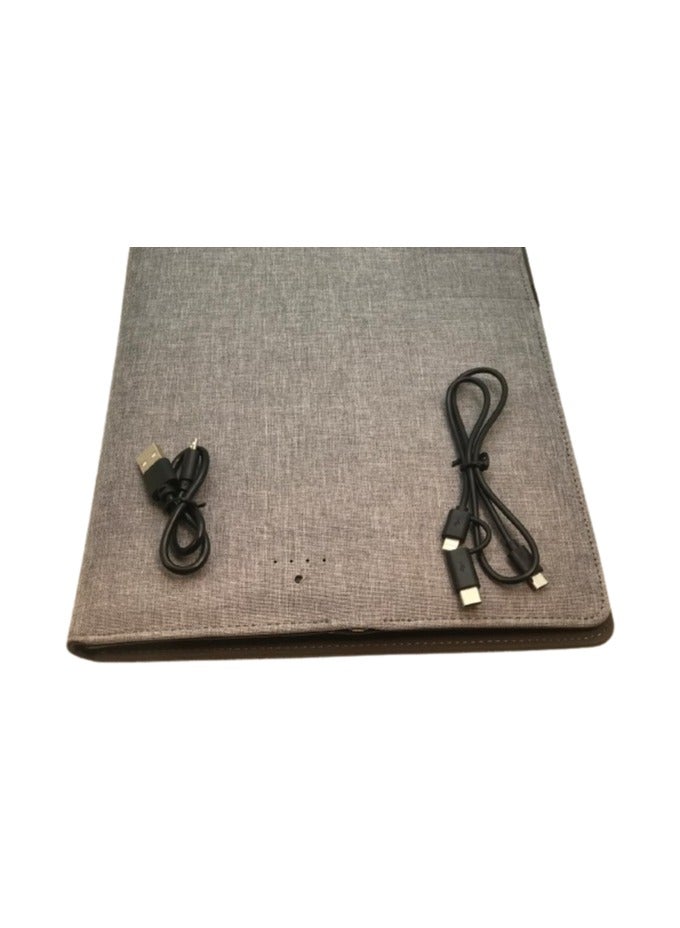 Premium Quality Portfolio Folder with Wireless/Wired Charging and Powerbank - Image 2