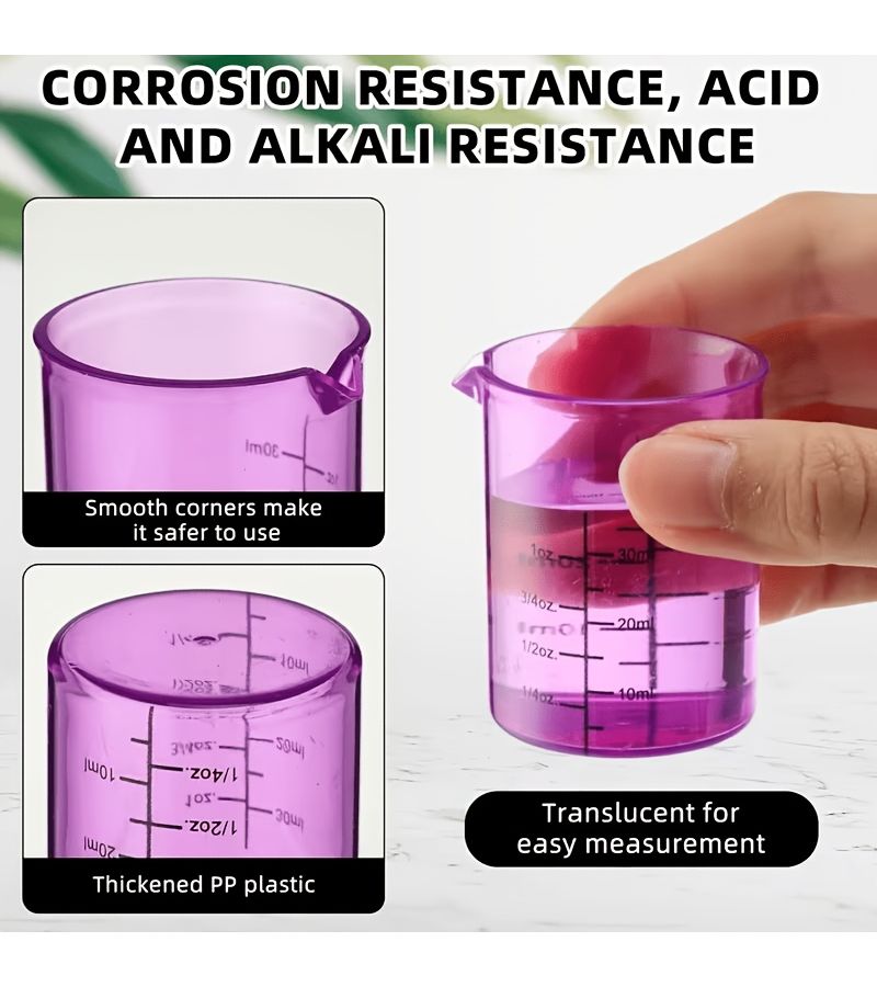 9 Piece Mini Colored Lab Measurement Set Droppers Cups Brush Kids Science Kit - Image 3
