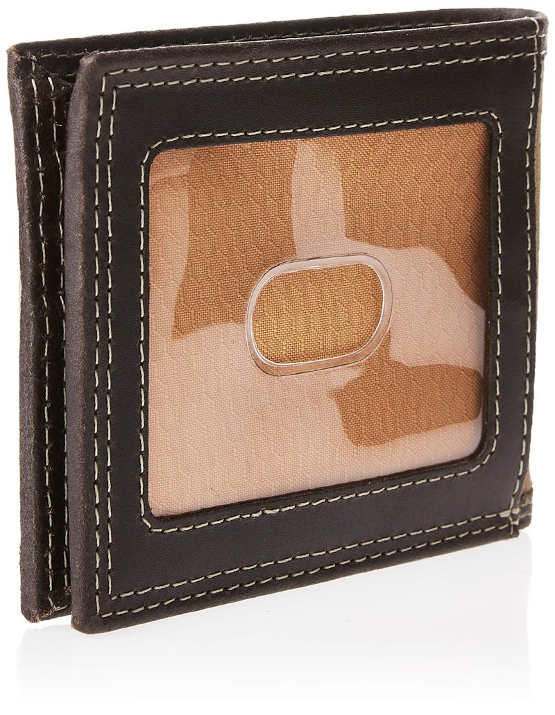 Timberland PRO mens Canvas Leather Rfid Billfold With Back Id Window Wallet, Khaki, One Size US - Image 3