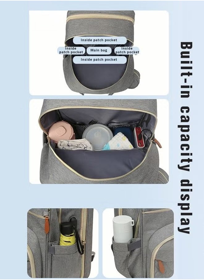 Generic - Baby Diaper Bag Backpack, Multifunction Diapers Changing Station for Boys Girls Outdoor and Travel, Infant Shower Gifts, Large Capacity, 900d Oxford, USB Port - Image 1