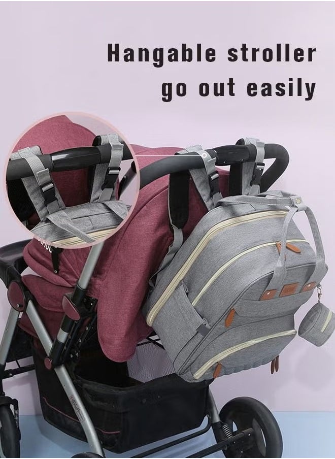 Generic - Baby Diaper Bag Backpack, Multifunction Diapers Changing Station for Boys Girls Outdoor and Travel, Infant Shower Gifts, Large Capacity, 900d Oxford, USB Port - Image 1