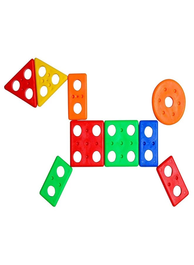 RAINBOW RIDERS Long Shape Stacker Puzzle Game for Kids Boys Girls Age 2 3 4 5 6 7 8 Years Geometric Shapes Circle Triangle Rectangle Square Pentagon Educational Sorting & Stacking Toy Shapes - Image 4