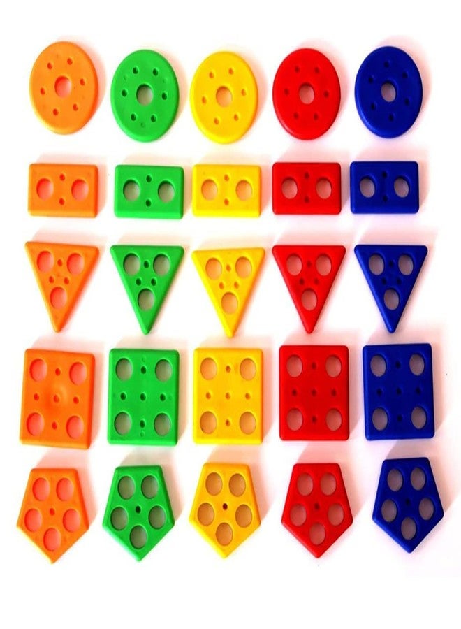 RAINBOW RIDERS Long Shape Stacker Puzzle Game for Kids Boys Girls Age 2 3 4 5 6 7 8 Years Geometric Shapes Circle Triangle Rectangle Square Pentagon Educational Sorting & Stacking Toy Shapes - Image 5