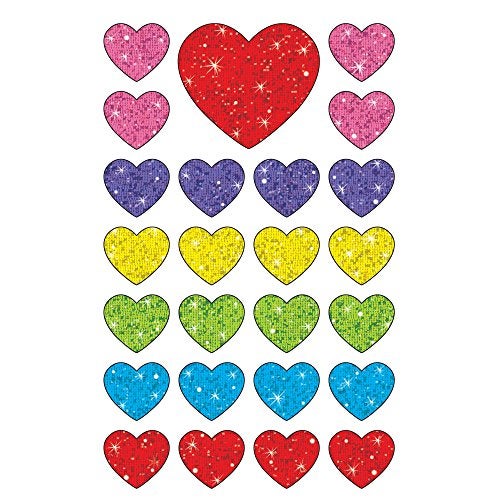 Trend Enterprises Trend Sparkle Hearts superShapes Stickers, Classroom Incentives, 100 Count - Image 2