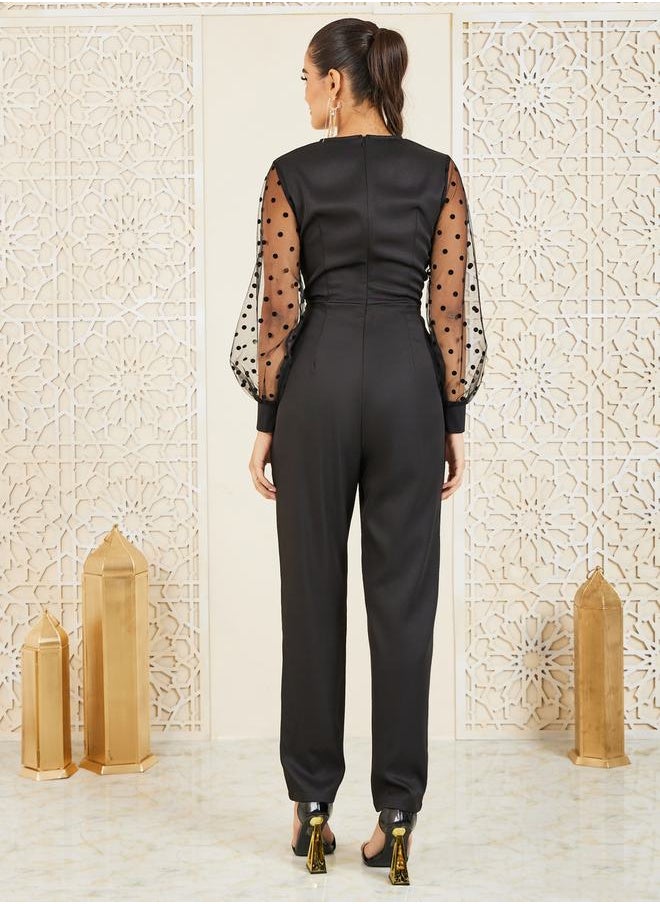 Wrap Front Detail Jumpsuit with Embellished Waistband - pzsku/ZCB77CEB0DCFB43292CC8Z/45/_/1709830879/72756aa4-8934-43d2-a311-087c04d47eb3
