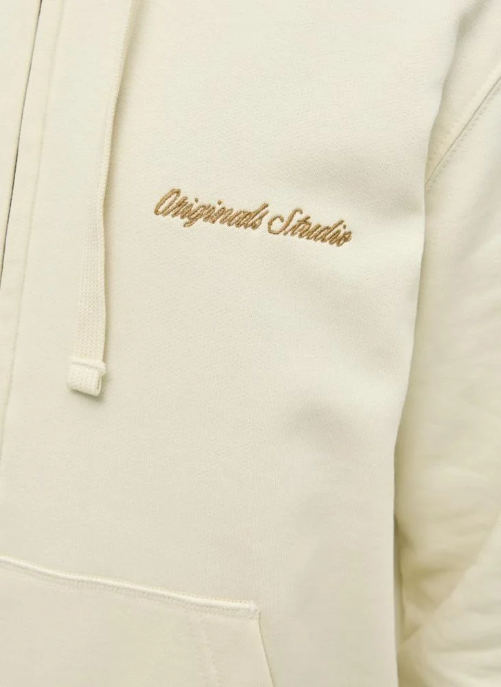 JACK & JONES Logo Zip Through Hoodie