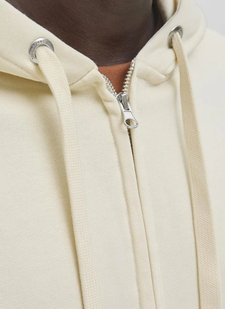 JACK & JONES Logo Zip Through Hoodie