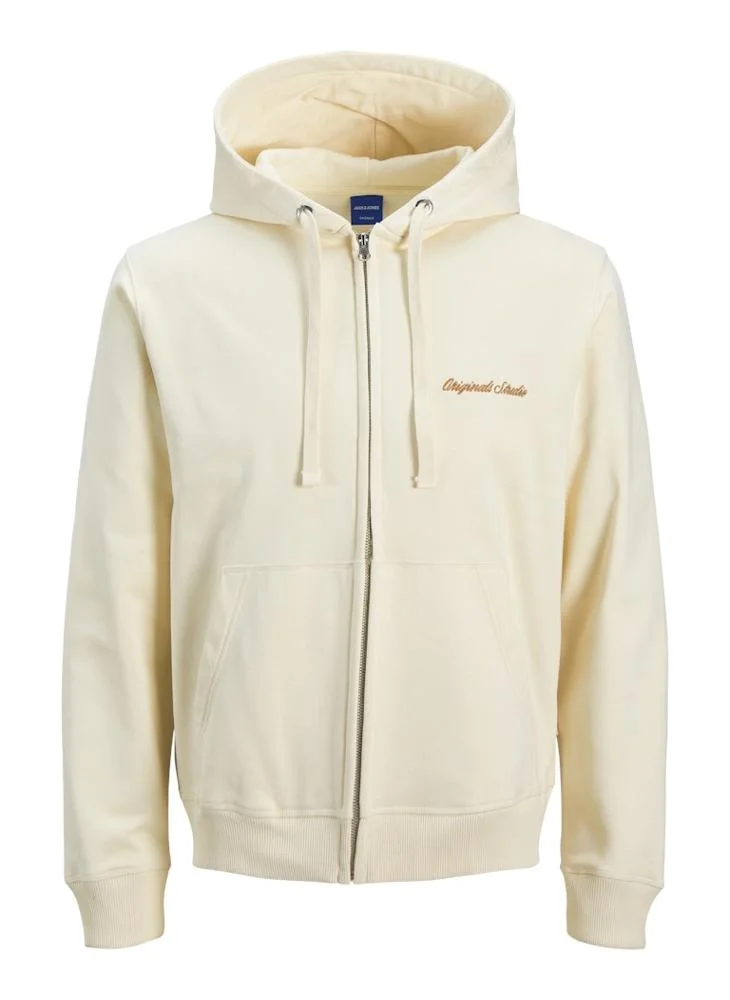JACK & JONES Logo Zip Through Hoodie
