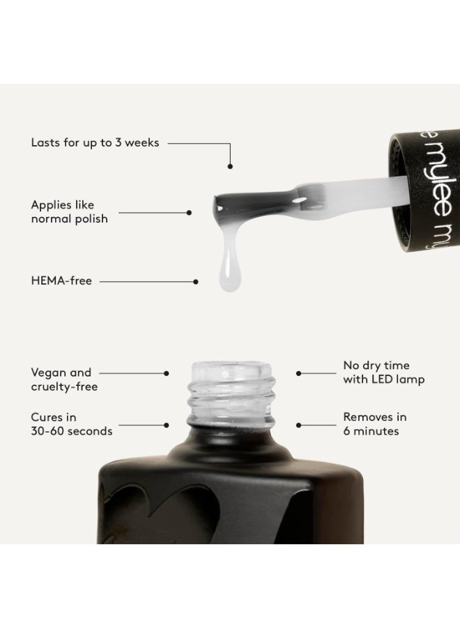 مايلي طلاء أظافر جل 10 مل عالي الارتفاع مع إضاءة LED بالأشعة فوق البنفسجية، مانيكير وباديكير للاستخدام الاحترافي في الصالونات والاستخدام المنزلي، مجموعة برتقالية صفراء، يدوم طويلاً وسهل الاستخدام - Image 3