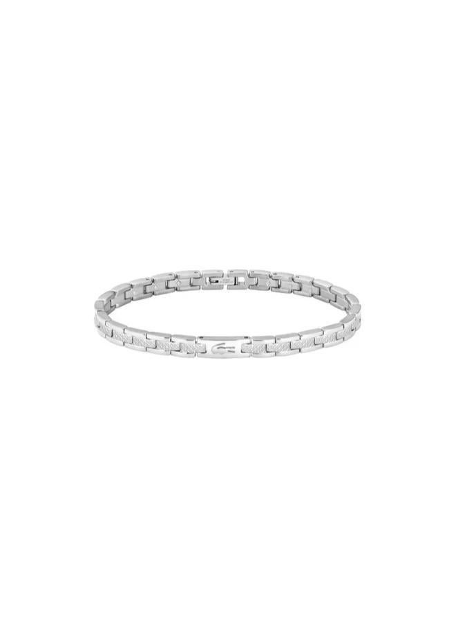 LACOSTE Metropole Collection Link Bracelet For Women In Stainless Steel With Etched Petit Piqué - 2040466 - Image 1