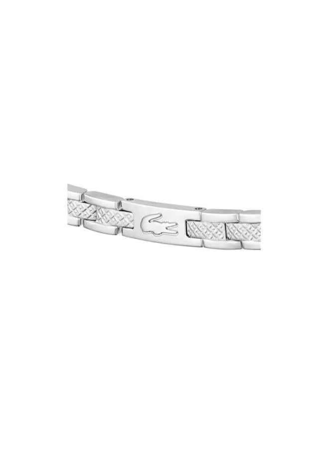 LACOSTE Metropole Collection Link Bracelet For Women In Stainless Steel With Etched Petit Piqué - 2040466 - Image 3