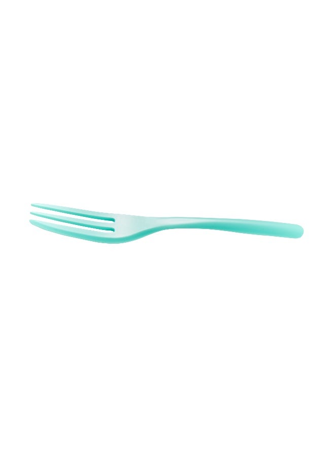 Restaurantware 4 Inch Cake Forks, 500 Knife-Edged Premium Pastry Forks - Disposable, Solid And Durable, Teal Plastic Sharp Edge Forks, For Parties, Bakeries, Catering Services, Gatherings - Image 1