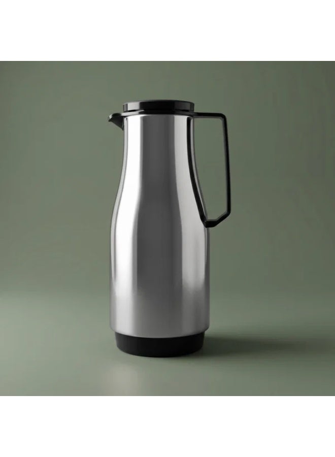 helios thermos, 1.5 liters, glass inner container, plastic outer shell - silver brown - Image 1