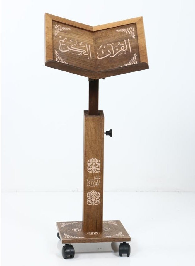 SUNDUS Quran holder Turkish engraved Large wood made of MDF - Image 2