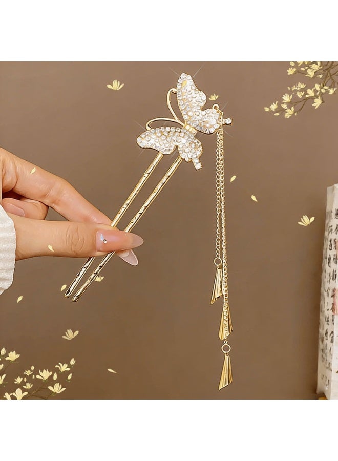 New Luxury U-Shaped Pearl Hairpin for Women, Elegant Hair Styling Pin