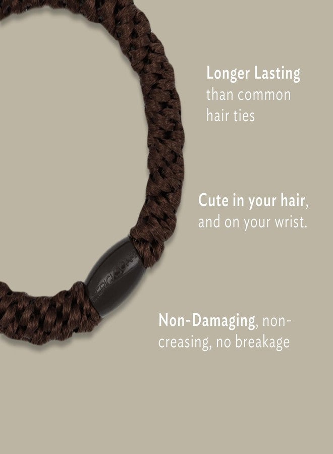 L. Erickson Silver Hair Ties for Thick Hair, Grab & Go Ponytail Holders, 8 Pack, Thick No-Crease Bands with Strong Hold, Damage-Free Design, Lightweight and Stylish | L. Erickson - Image 2