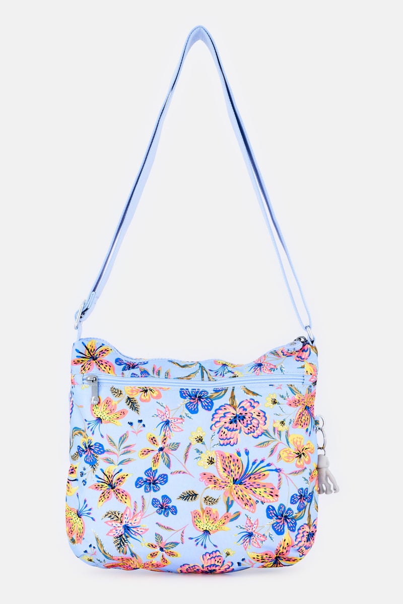 kipling Women Floral Print Cross Body Bag With Keyring, Multicolor - Image 2