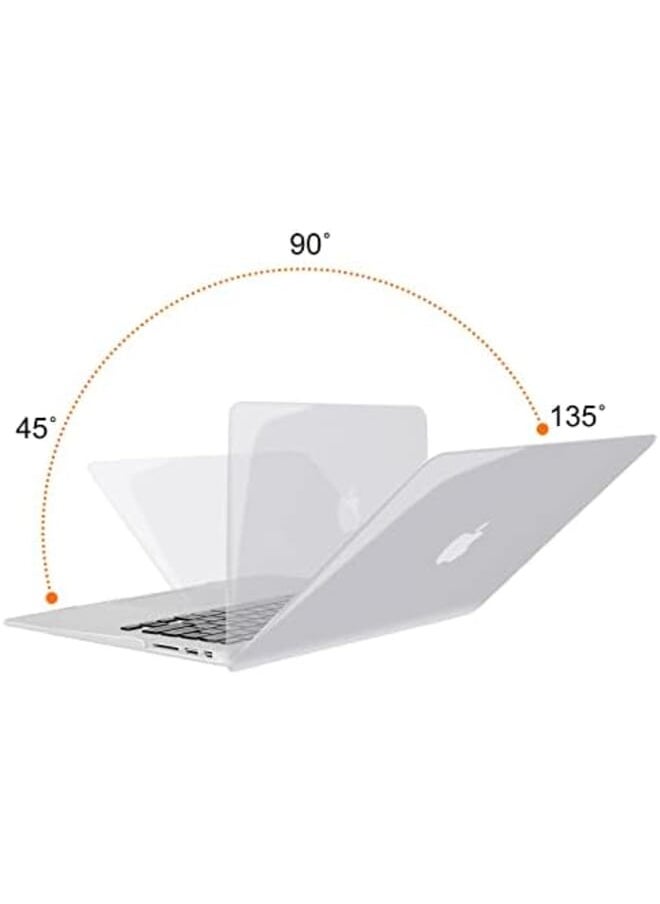 Compatible With Macbook Air 13 Inch Case Models: A1466 And A1369 Older Version 2010 2017 Release Protective Plastic Hard Shell Case Cover Crystal Clear