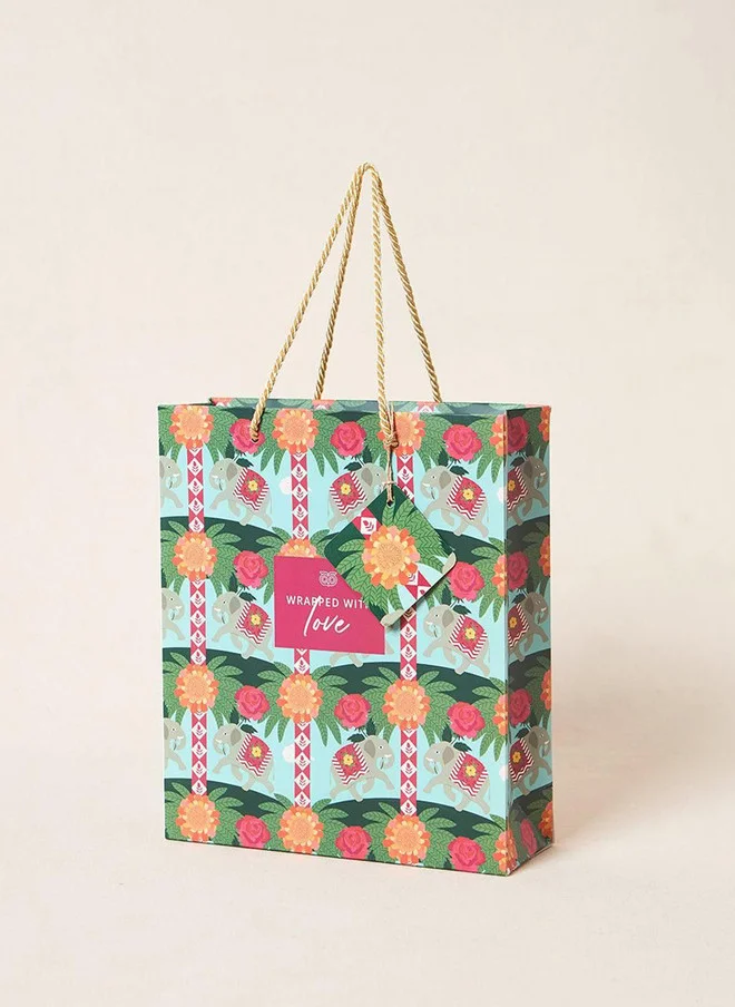 Chumbak Royal Tuskar Gift Bag with Tag - Small