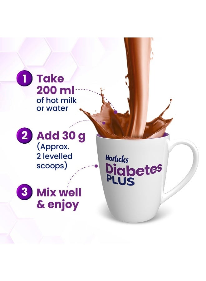 هورليكس ديابتيس بلس (Horlicks Diabetes Plus) بنكهة الشوكولاتة | يساعد في ضبط مستوى السكر في الدم من اليوم الأول، مسحوق، عبوة واحدة، 400 جرام. - Image 3