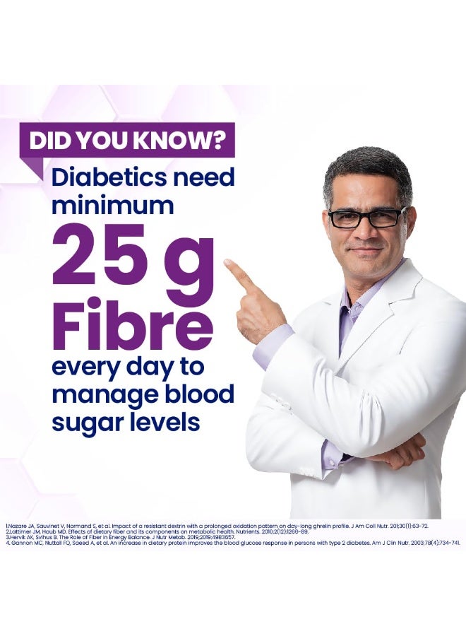 هورليكس ديابتيس بلس (Horlicks Diabetes Plus) بنكهة الشوكولاتة | يساعد في ضبط مستوى السكر في الدم من اليوم الأول، مسحوق، عبوة واحدة، 400 جرام. - Image 4