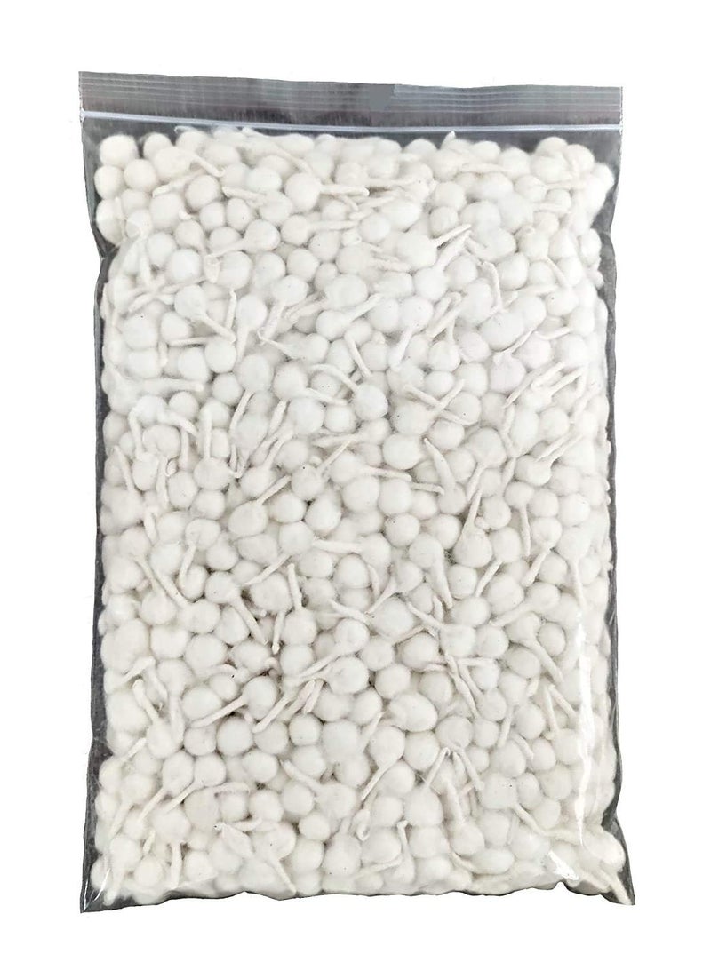 SSKR Diya Batti Cotton Wicks for Pooja White Pack of 300 - Image 1
