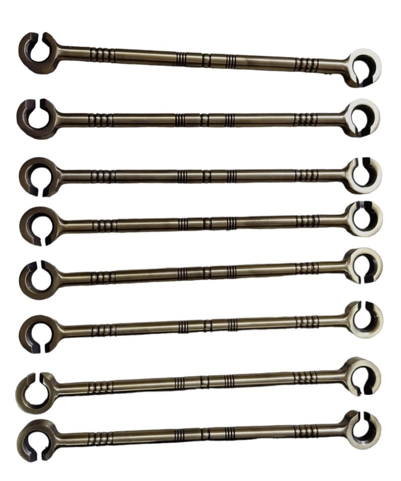 Kkriya Home Decor Extension Rod for Swing Hammock Patio Punching Bag Antique Finish Pure Stainless STELL Brass 12MM Rod with Weight Capacity of 500KG Pack of 8PCS  - Image 3