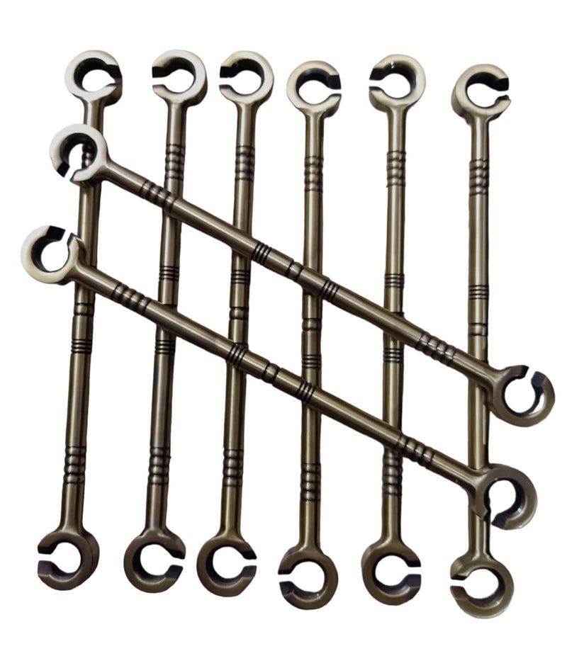 Kkriya Home Decor Extension Rod for Swing Hammock Patio Punching Bag Antique Finish Pure Stainless STELL Brass 12MM Rod with Weight Capacity of 500KG Pack of 8PCS  - Image 1