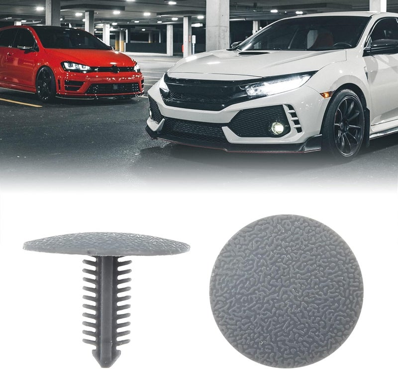 100 Pcs 6mm Plastic Push-Type Rivet Clips for Car Door, Fender, Bumper, Side Skirt, Trim Panels, Gray - Image 5