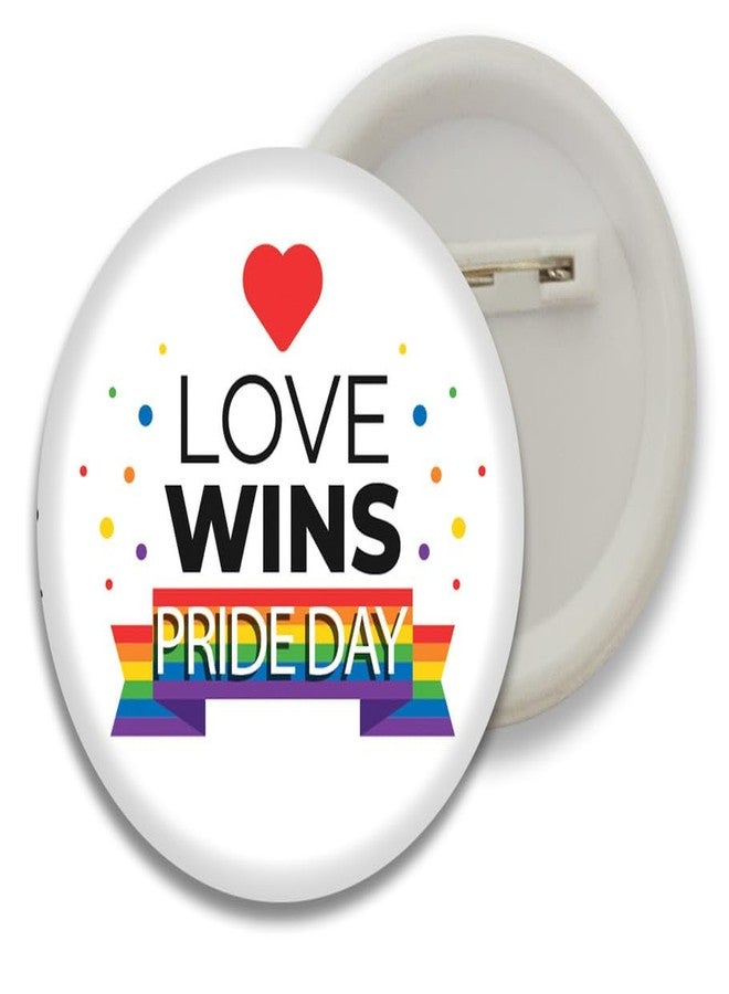 D2C LGBT+ Community Plastic Button Badges - 58MM Size, Multicolor Pack of 5 - Celebrate Diversity and Inclusivity with Stylish Pride Batches for Bags, Backpacks! D1 - Image 4