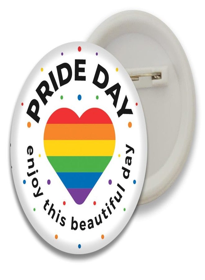 D2C LGBT+ Community Plastic Button Badges - 58MM Size, Multicolor Pack of 5 - Celebrate Diversity and Inclusivity with Stylish Pride Batches for Bags, Backpacks! D1 - Image 5